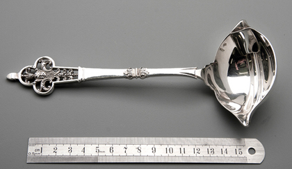 Christofle Cardeilhac French Silver Renaissance Gravy or Sauce Ladle - 950 Grade